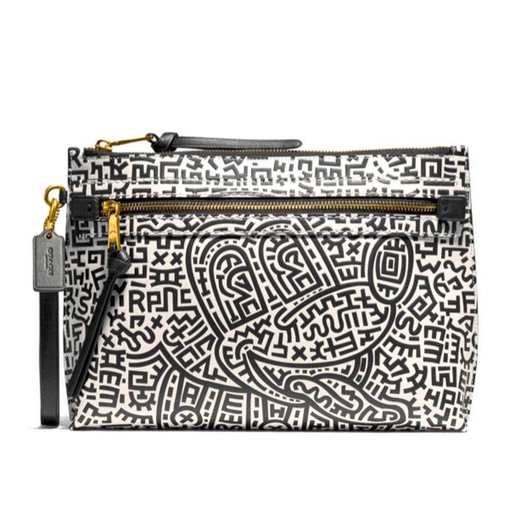 COACH NWT DISNEY x KEITH HARING Academy Pouch 5220